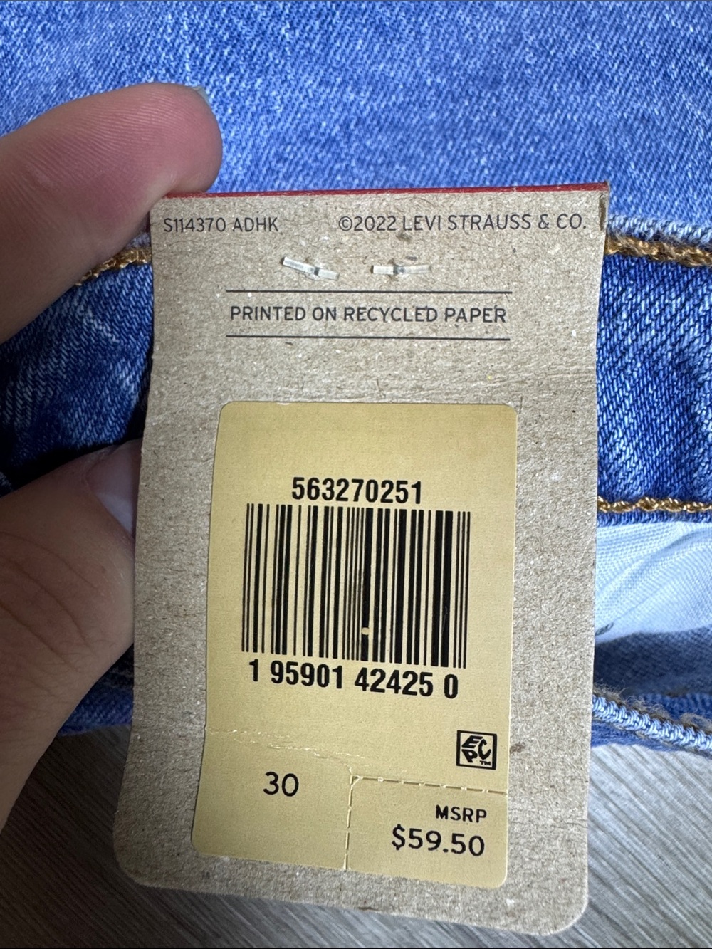 Levi’s 501 Shorts Button Fly Size 30 - Picture 6 of 6